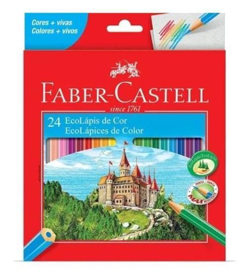 Imagem de Lápis De Cor Ecolapis Ponta Max Faber Castell 24 Cores