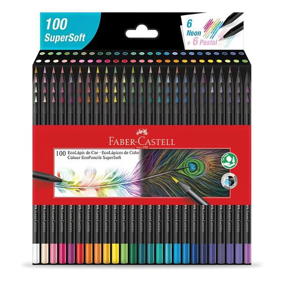 Imagem de Lapis de Cor Faber Castell 100 Cores Supersoft - Edição Especial