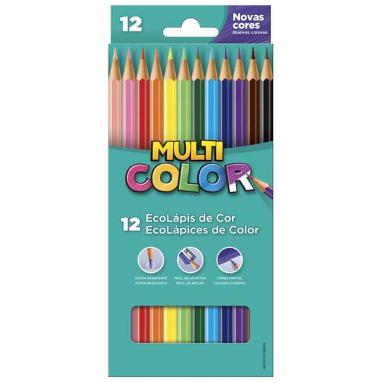 Imagem de Lápis De Cor FABER CASTELL 12 Cores Multicolor Madeira