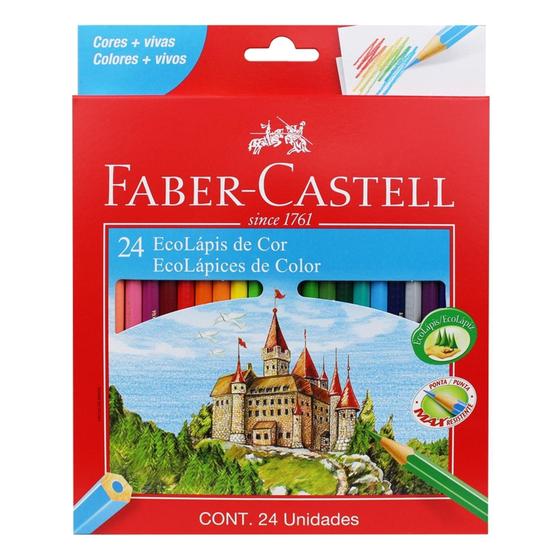 Imagem de Lápis de cor Faber Castell 24 cores