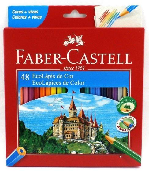 Imagem de Lápis De Cor Faber Castell Caixa 48 Cores Sextavado