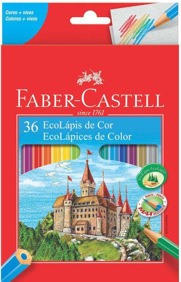 Imagem de Lápis de Cor Faber Castell Com 36 Cores Ecolápis - Faber-Castell