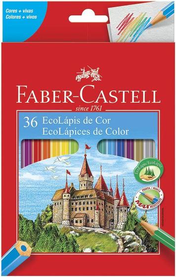 Imagem de Lápis De Cor Faber-Castell Com 36 EcoLápis
