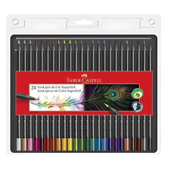 Imagem de Lápis de Cor Faber Castell Ecolapis 24 Cores Supersoft