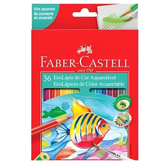 Imagem de Lápis de Cor Faber Castell Ecolapis 36 Cores Aquarelável 