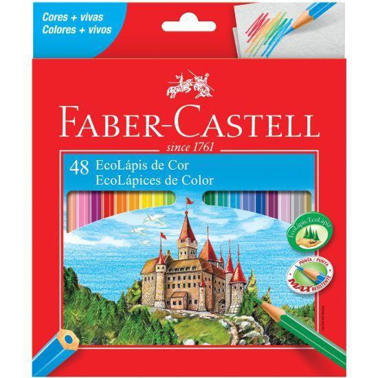 Imagem de Lápis De Cor Faber Castell Ecolápis Sextavado 48 Cores