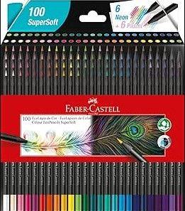 Imagem de Lápis de Cor, Faber-Castell, EcoLápis Supersoft, 1207100SOFT, 100 Cores
