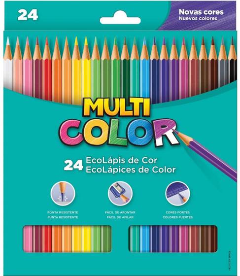 Imagem de Lápis de cor Faber Castell multicolor com 24 cores