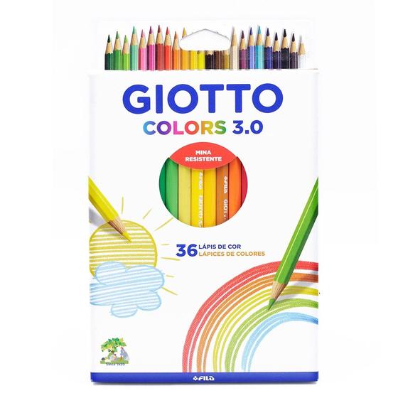 Imagem de Lápis de Cor Giotto Colors 3.0 Hexagonal 36 Cores