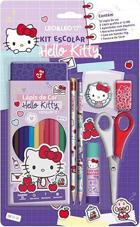 Imagem de Lápis de Cor Hello Kitty - Estojo 12 Cores Leo&ampLeo