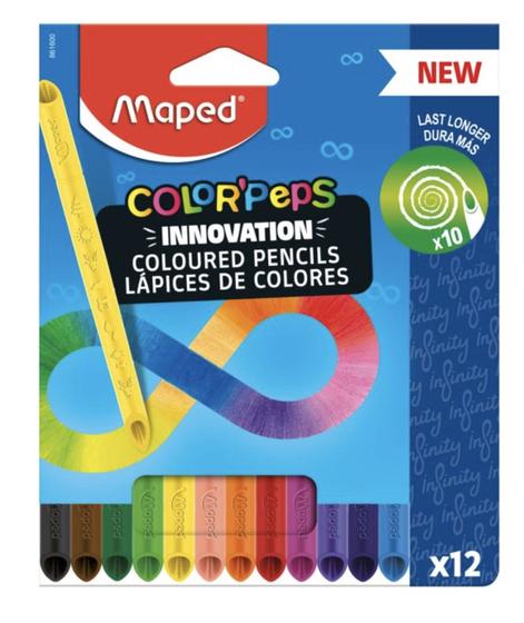 Imagem de Lápis de cor Infinito colorpeps 12 cores