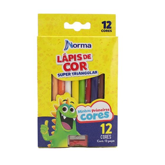 Imagem de Lapis De Cor Jumbo Triangular Norma 12 Cores 