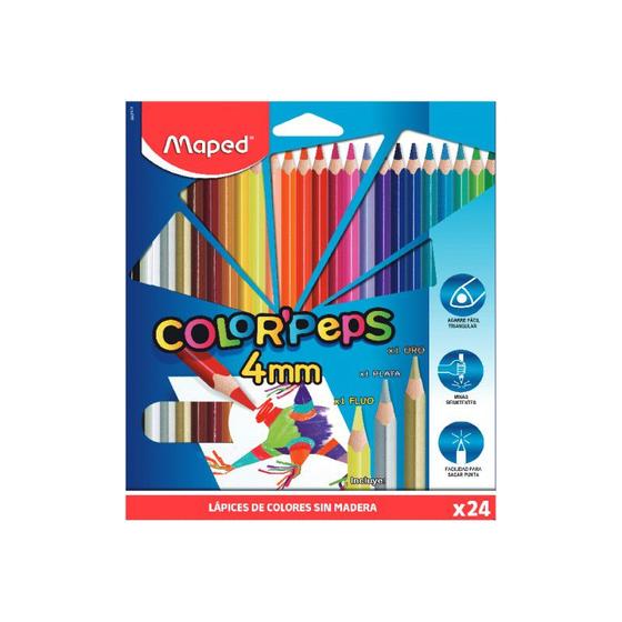 Imagem de Lápis de cor Maped color peps strong 4mm com 24 cores