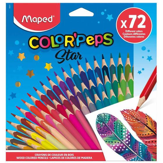 Imagem de Lapis De Cor Maped Triangular 72 Cores Color Peps Star