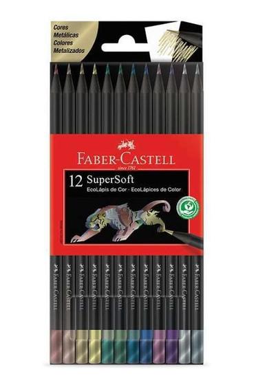 Imagem de Lápis De Cor Metalizado Com 12 Cores Faber Castell
