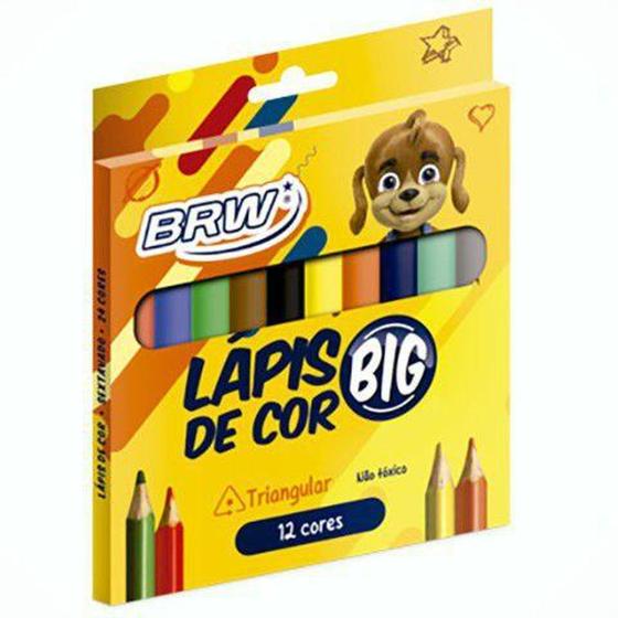 Imagem de Lápis de cor mini 12 cores JUMBO Brw