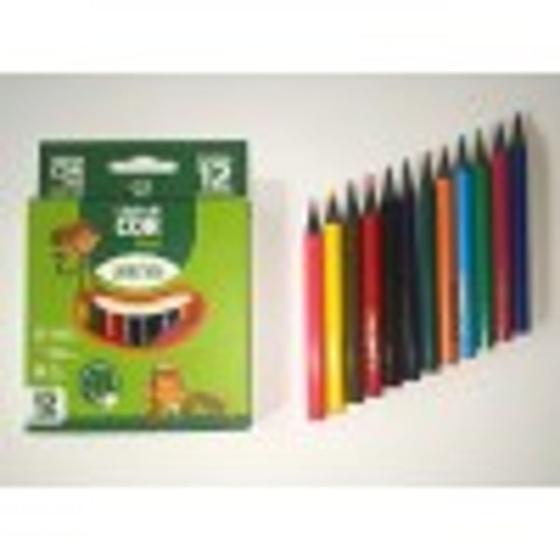 Lápis de Cor Mini Sextavado c/ 12 cores - Leo e Leo Menor preço em Lápis de Cor Mini Sextavado c/ 12 cores - Leo e Leo