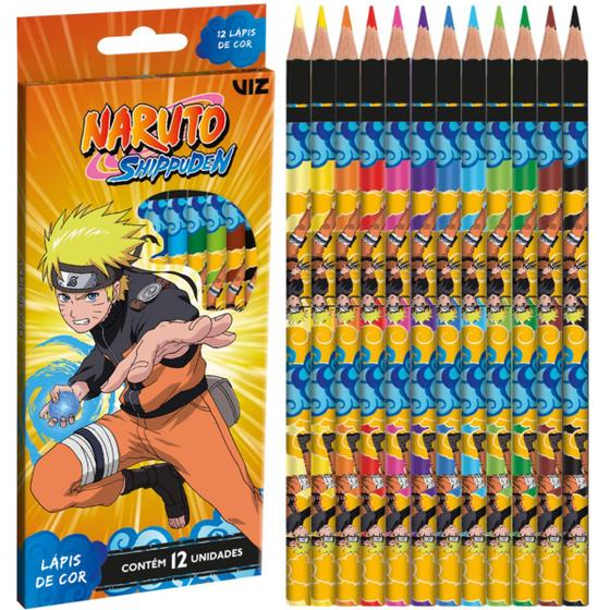 Imagem de Lapis de cor naruto shippuden - 12 cores - tris