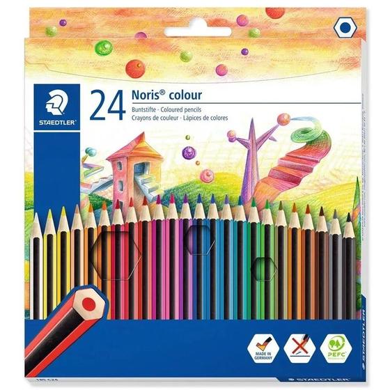 Imagem de Lápis De Cor Noris Colour Com 24 Cores Staedtler 185 C24