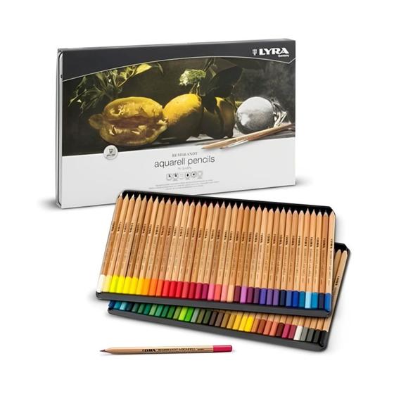 Imagem de Lápis de Cor Profissional LYRA Rembrandt Aquarela c/ 72 Cores