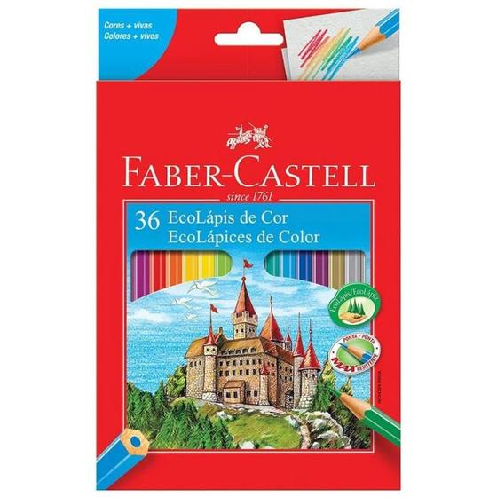 Imagem de Lápis de Cor Sextavado EcoLápis 36 Cores - Faber-Castell