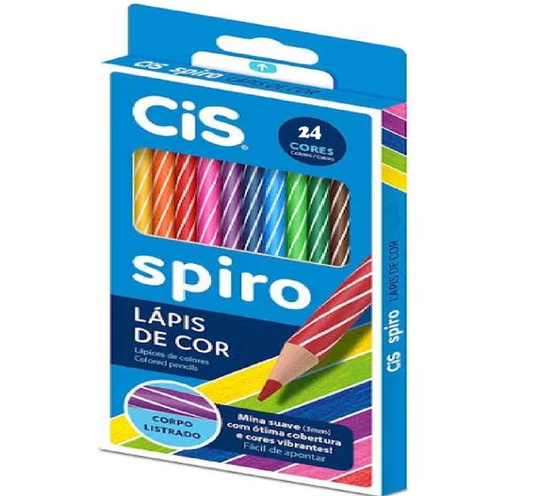 Imagem de Lápis De Cor Spiro Com 24 Cores - Cis
