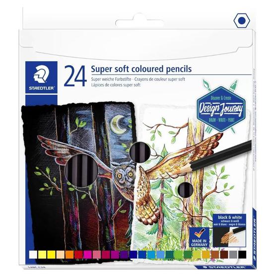 Imagem de Lápis de Cor Staedtler Super Soft com 24 Cores 149C C24