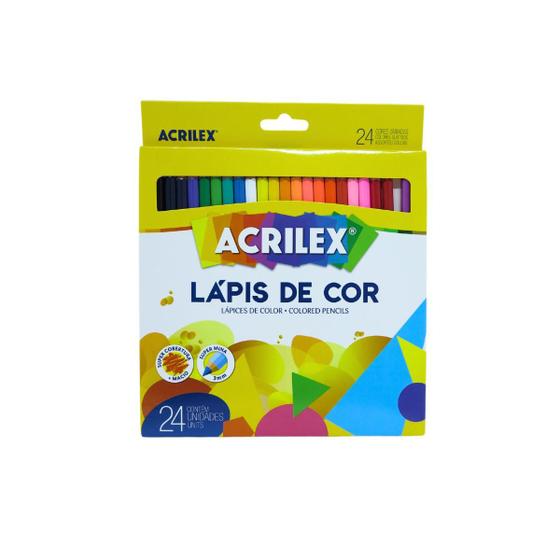 Imagem de Lapis de cor super mina  c/24 cores acrilex