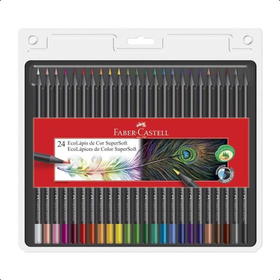 Imagem de Lápis De Cor Supersoft Faber Castell 24 Cores