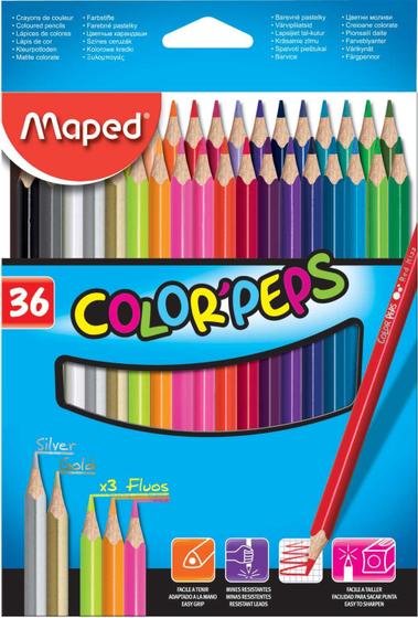 Imagem de Lápis de cor (triangular) Color Peps 36 Cores Maped