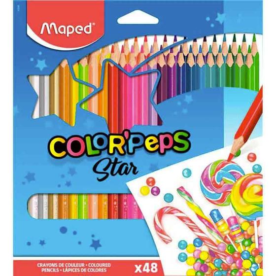 Imagem de Lápis de Cor Triangular Color Peps 48 Cores - Maped