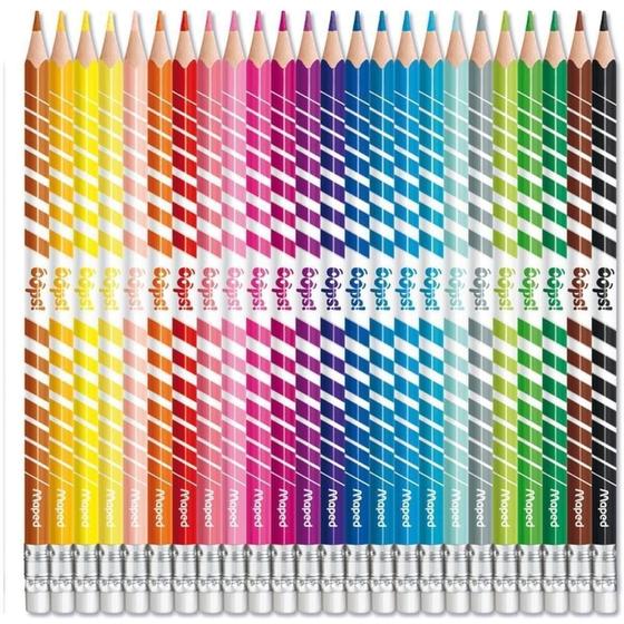 Imagem de Lapis De Cor Triangular Color Peps Apagavel 24Cores