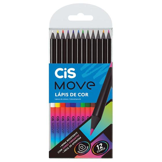 Imagem de Lápis de Cor Triangular Move - 12 Cores - Cis