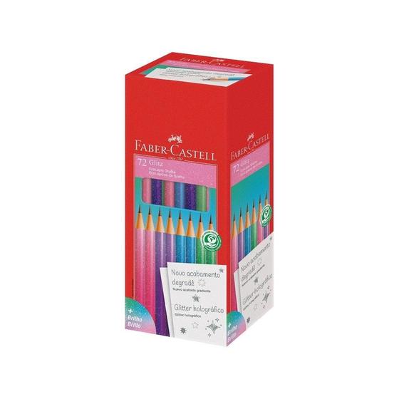 Imagem de Lápis Faber Castell Grafite Preto Glitz - 1 Embalagem com 72 Unidades