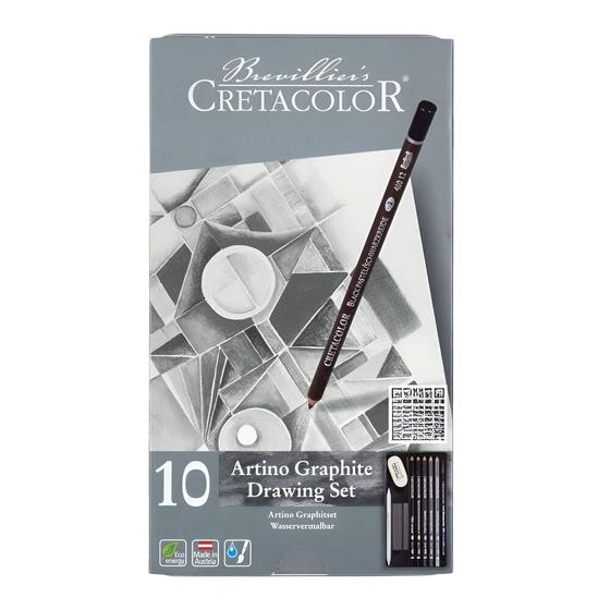 Imagem de Lápis  Graphite Artini Drawing Set Cretacolor 10 Peças