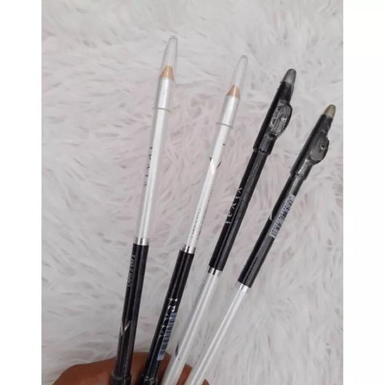 Imagem de Lápis para olhos Duo 2 em 1 preto e branco com apontador vivai