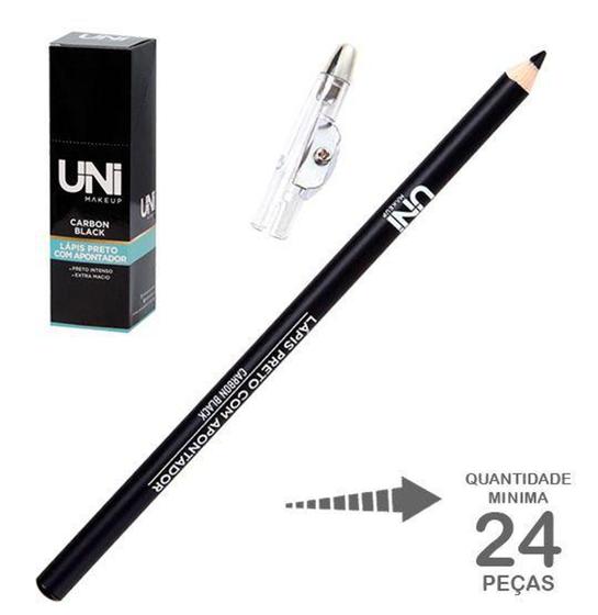 Imagem de Lapis Preto Carbon com Apontador 1,4g - Uni Makeup