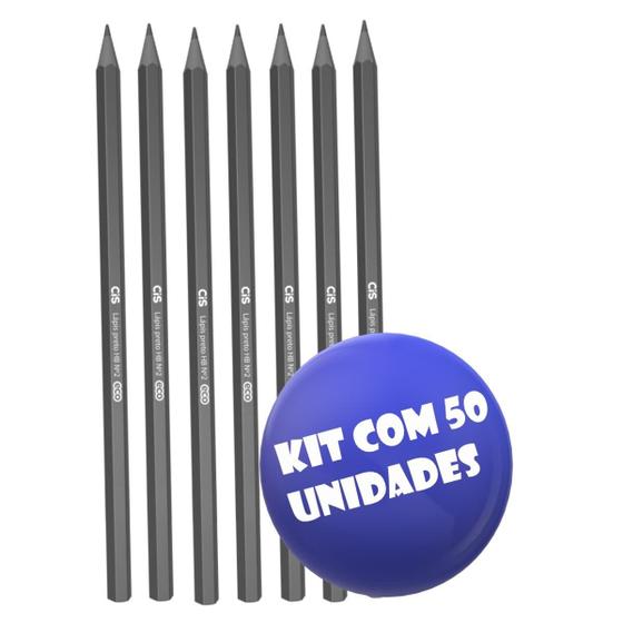 Imagem de Lápis Preto Escolar Nº 2 Cis Ecolápis Grafite Preto Com 50 Unidades