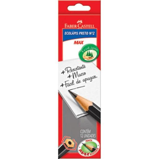 Imagem de Lapis Preto N.2 Max Sextavado CX 12 UN Faber Castell