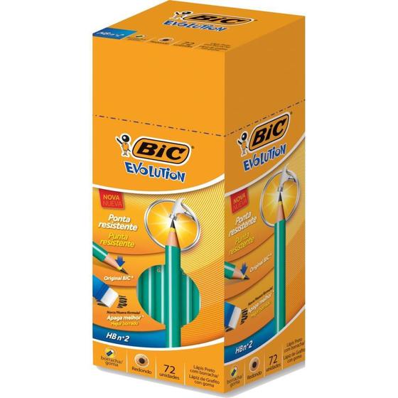 Imagem de Lápis Preto Redondo BIC Evolution 2HB com Borracha