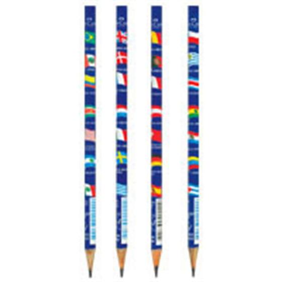 Lapis preto redondo decorado ecolapis bandeira fantasia faber-castell Menor preço em Lapis preto redondo decorado ecolapis bandeira fantasia faber-castell