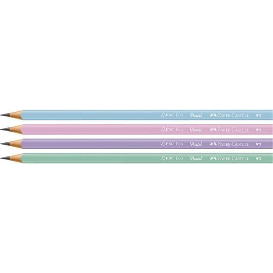 Imagem de Lapis preto triangular ecolapis 1205 max tons pasteis faber-castell