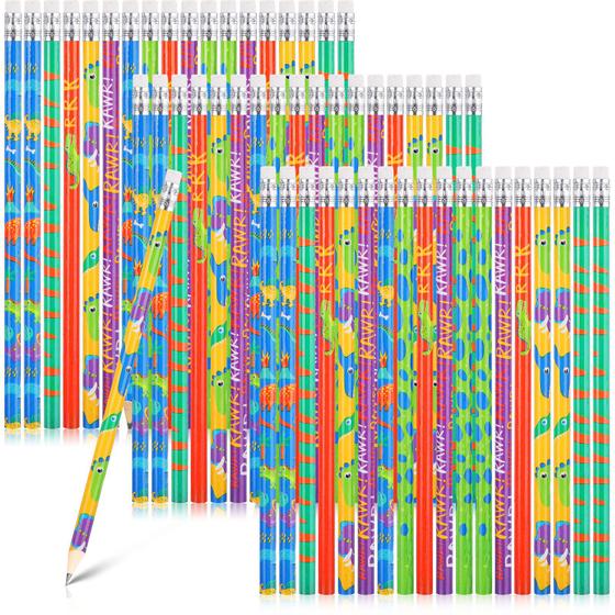 Imagem de Lápis Teling Dinosaur com borracha para crianças 36 peças