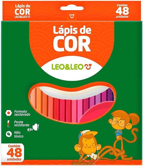 Imagem de Lapis Triangular Resina Leo&Leo, Leonora 48 Cores