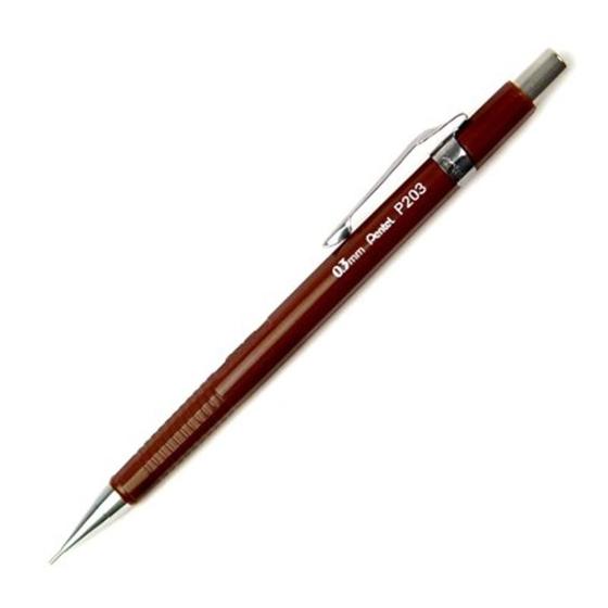 Imagem de Lapiseira 0.3mm P203 marrom Pentel