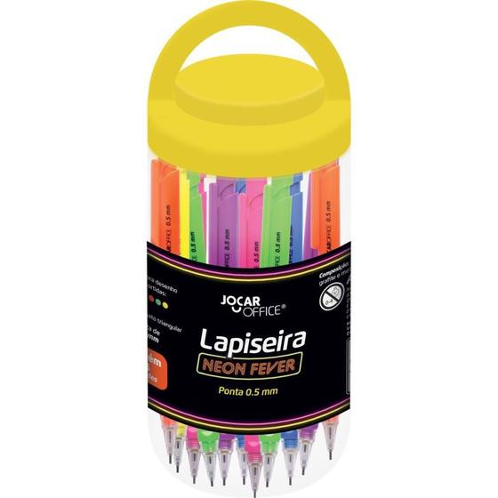 Imagem de Lapiseira 0.5MM Neon Fever Triangular com Grafite - Pote com 24