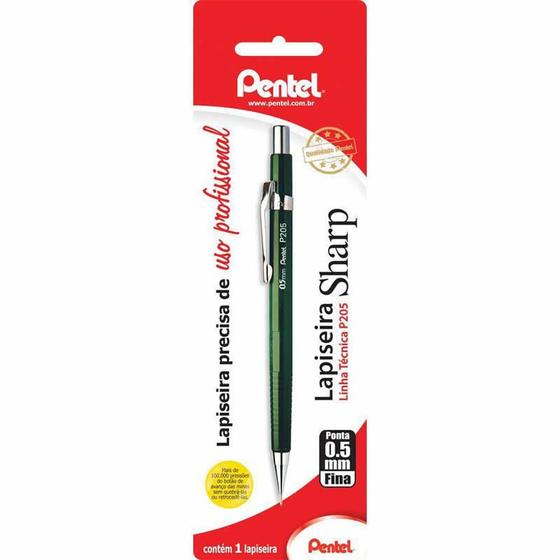 Imagem de Lapiseira 0.5mm Pentel Técnica P205 Verde