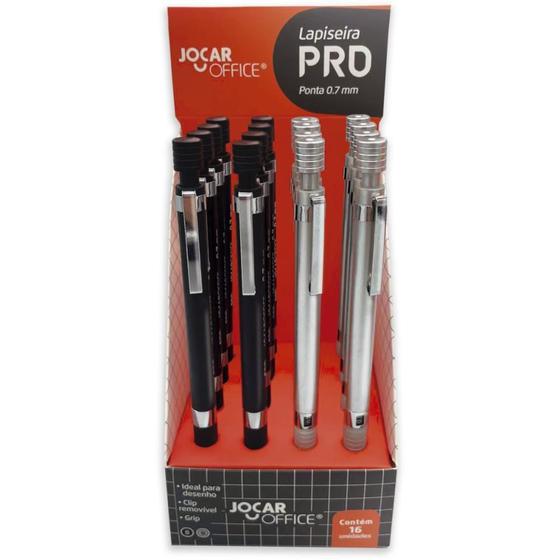 Imagem de Lapiseira 0.7MM Jocar PRO Metal C/GRAFITE 2 Cores DP C/16