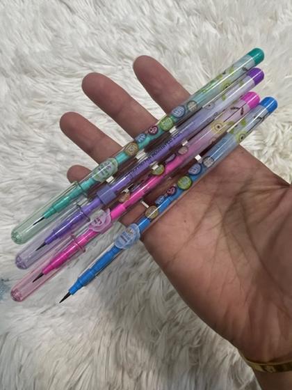 Imagem de Lapiseira de bolinhas coloridas conjunto com 4