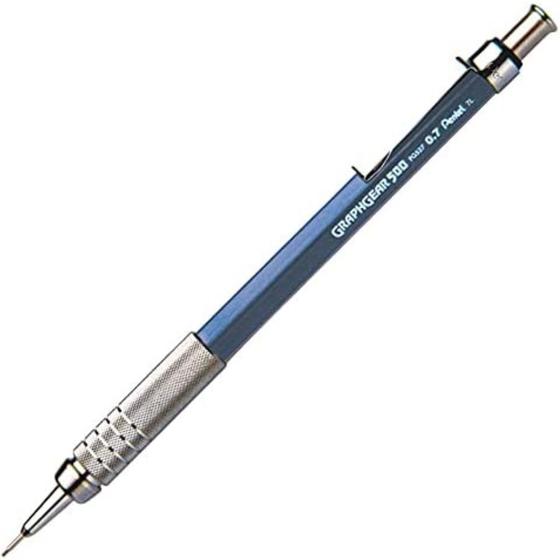 Imagem de Lapiseira Pentel Graphgear 500 0.7 mm Azul Claro